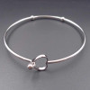 Bracciale in acciaio con chiusura a cuore 63,5 mm pacco 1 pezzo