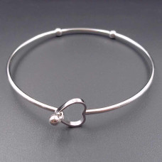 Bracciale in acciaio con chiusura a cuore 63,5 mm pacco 1 pezzo Bracciale in acciaio con chiusura a cuore 63,5 mm pacco 1 pezzo