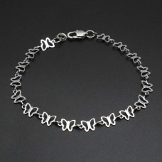 Bracciale completo acciaio farfalle 18/19 mm 1 pz