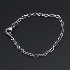 Bracciale completo in acciaio 17 cm pacco 1 pz Bracciale completo in acciaio 17 cm pacco 1 pz