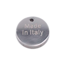 Bollatina in acciaio tonda ''Made In Italy'' 9 mm 5 pz Bollatina in acciaio tonda ''Made In Italy'' 9 mm 5 pz