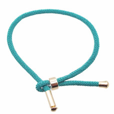 Base Bracciale in Nylon alta qualità regolabile turchese pacco 1 pezzo Base Bracciale in Nylon alta qualità regolabile turchese pacco 1 pezzo