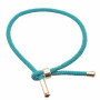 Base Bracciale in Nylon alta qualità regolabile turchese pacco 1 pezzo