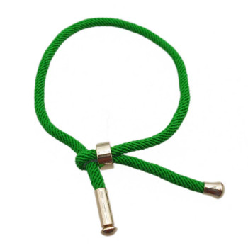 Base Bracciale in Nylon alta qualità regolabile verde pacco 1 pezzo
