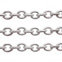 Catena acciaio maglia ovale 4x3 mm pacco 1 mt