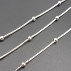 Catene acciaio serpentina palline 3.3 mm pacco 50 cm
