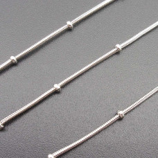 Catene in acciaio serpentina a palline 2 mm 50 cm