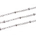 Rotolo Catena acciaio a palline 1.7 mm maglia ovale 1.7x1.4 10 mt