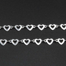 Catena acciaio cuore 10 mm conf. 50 cm Catena acciaio cuore 10 mm conf. 50 cm