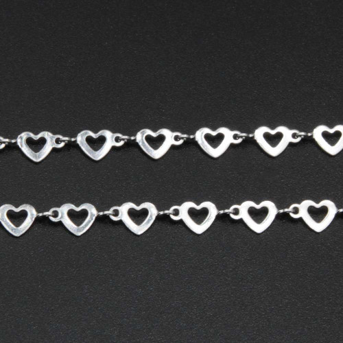 Catena acciaio cuore 10 mm conf. 50 cm