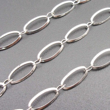 Catena acciaio maglia allungata ovale 9.2x4.3 mm pacco 1 mt