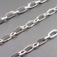Catena acciaio maglia ovale 6 mm tonda 3.3 mm pacco 1 mt