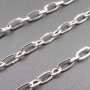 Catena acciaio maglia ovale 6 mm tonda 3.3 mm pacco 1 mt