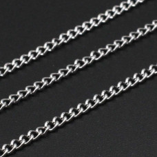 Catena acciaio maglia piatta 2.5x2 mm pacco 1 mt