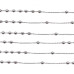Catena acciaio palline alternate tonde 3 mm 1 mt