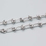 Catena in acciaio annodata 11x6 mm conf. 50 cm
