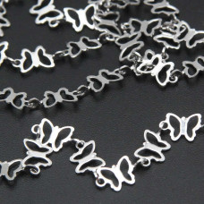 Catena in acciaio farfalla 6.8x6 mm 1 mt