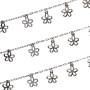 Catena acciaio con charms fiore 11.5 mm conf. 50 cm