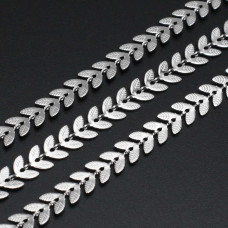Catena in acciaio foglia 7 mm 1 mt