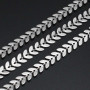 Catena in acciaio foglia 7 mm 1 mt