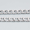 Catena in acciaio maglia intrecciata 8x6 mm unisex conf.50 cm