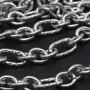 Catena in acciaio maglie ovali alternate 14x8 mm 9.5x7.5 mm 50 cm
