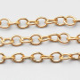 Catene acciaio maglia ovale oro 6x5 mm conf. 50 cm