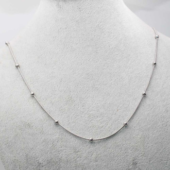 Catene acciaio serpentina palline 3.3 mm pacco 50 cm