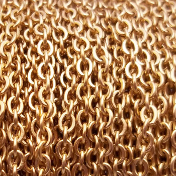 Catene in acciaio maglia ovale 1.51 mm oro 1 mt