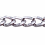Catena in alluminio argentata ovale 14.4x9.5 mm pacco 50 cm