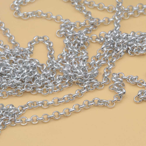 Ctene alluminio rolò 3.8 mm argentata conf. 1 mt