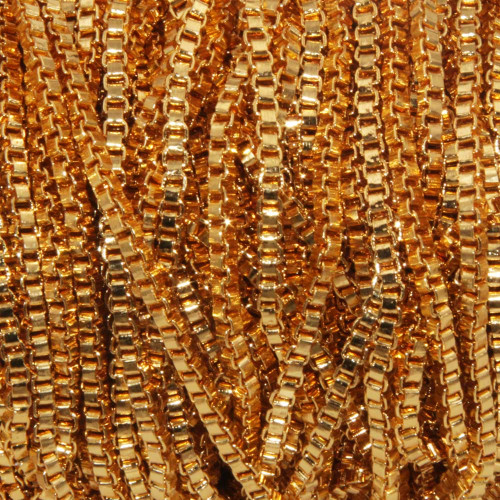 Catena in alluminio oro veneziana 2,5 mm pacco 1 metro