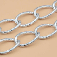 Catena in alluminio 28x17.5 mm conf. 50 cm