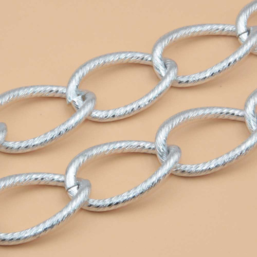 Catena in alluminio 28x17.5 mm conf. 50 cm