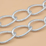 Catena in alluminio 28x17.5 mm conf. 50 cm