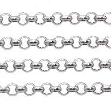Catena rolò 2 mm acciaio pacco 1 metro