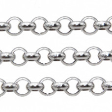 Catena rolò 6 mm acciaio pacco 1 metro