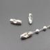 Catena acciaio palline alternate tonde 3 mm 1 mt