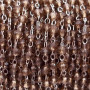 Catena rosario in ottone cristalli fume 2 mm pacco 50 cm