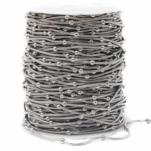 Rotolo 10 mt Catene acciaio serpentina palline 3.3 mm
