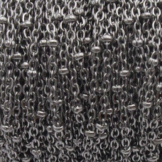 Rotolo Catena acciaio a palline 1.7 mm maglia ovale 1.7x1.4 10 mt Rotolo Catena acciaio a palline 1.7 mm maglia ovale 1.7x1.4 10 mt