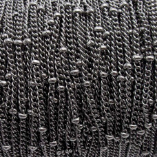 Rotolo catena maglia schiacciata a palline 1.4 mm 10 mt Rotolo catena maglia schiacciata a palline 1.4 mm 10 mt
