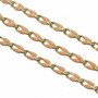 Catena rame smaltata color pelle 18 kt gold plated 50 cm