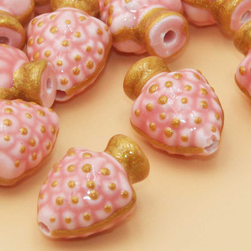 Anfora siciliana 18.4x13.5 mm forata rosa oro 1 pezzo