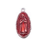Charms religiosi rosso e argento 23.6x11 mm 1 pezzo