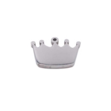 Pacco ingrosso Charms in acciaio coroncina 12x9 mm pacco 10 pz
