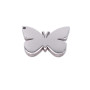 Charms in acciaio farfalla 13.9x9.8 mm 2 pz