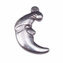 charms luna 3d in acciaio 20 mm pacco 1 pezzo