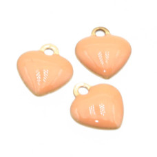 Cuore acciaio rosa antico 9 mm conf. 5 pz Cuore acciaio rosa antico 9 mm conf. 5 pz