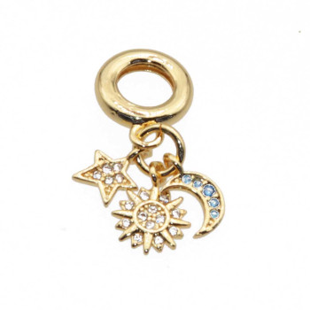 Charms a grappolo oro luna, sole, stella 26 mm conf. 1 pz